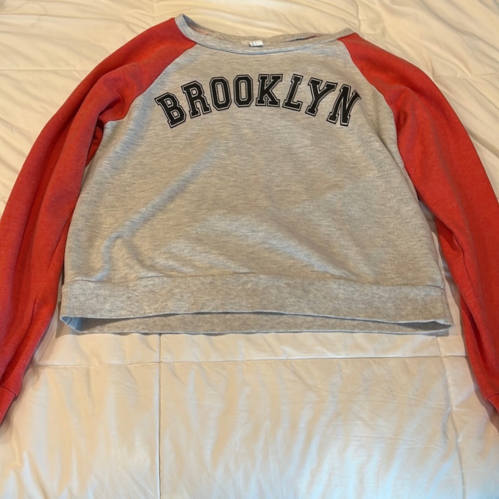 Forever 21- Crop “Brooklyn” sweater- LARGE